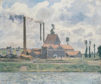 Factory near Pontoise by Camille Jacob Pissarro